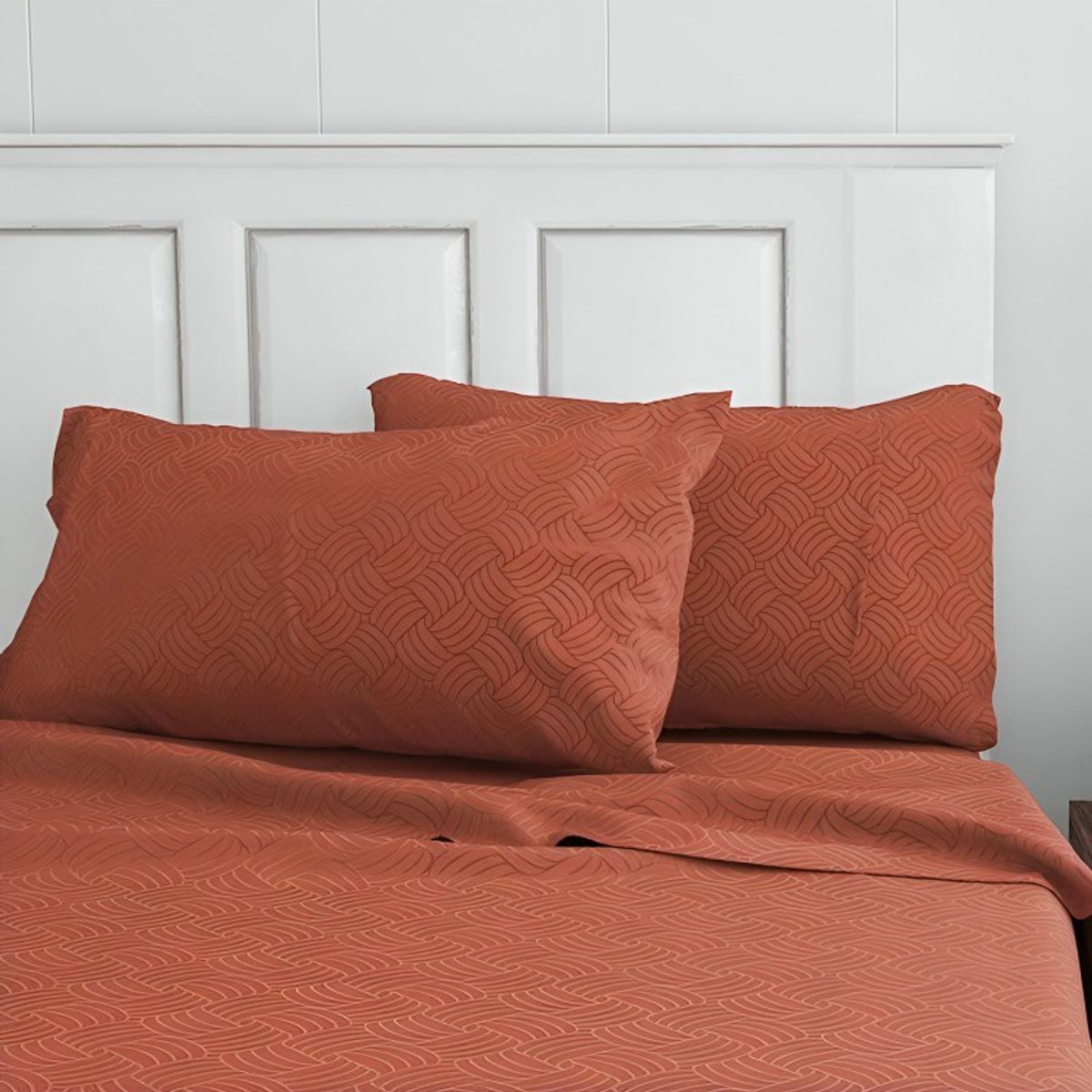 DORAL - Doral Juego de Sábanas Embossed Terracota