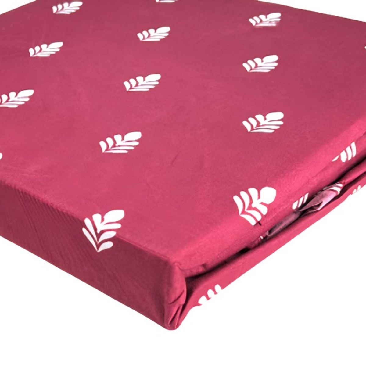 DORAL - Sábanas Micro Piel Durazno  Hoja Blanco Guinda