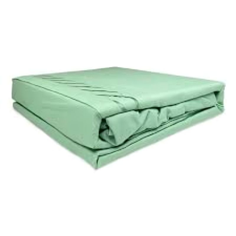 DORAL - Sábanas Microfibra Broderie Santorini Verde Agua Dormotorio