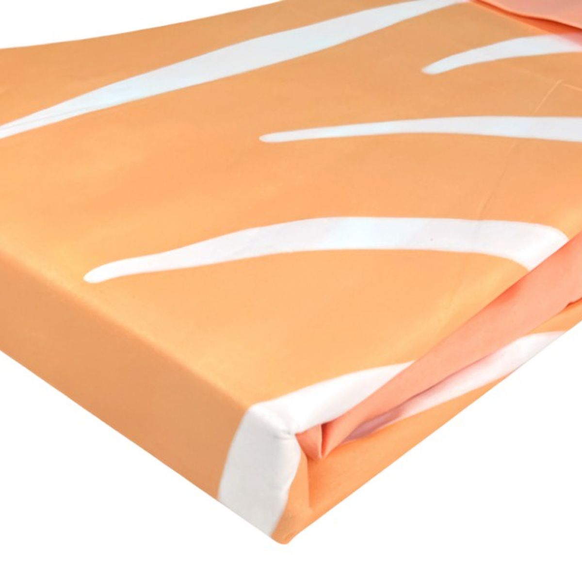 DORAL - Sábanas Aterciopelada Composé King  Ramas Coral Blanco Dormitorio