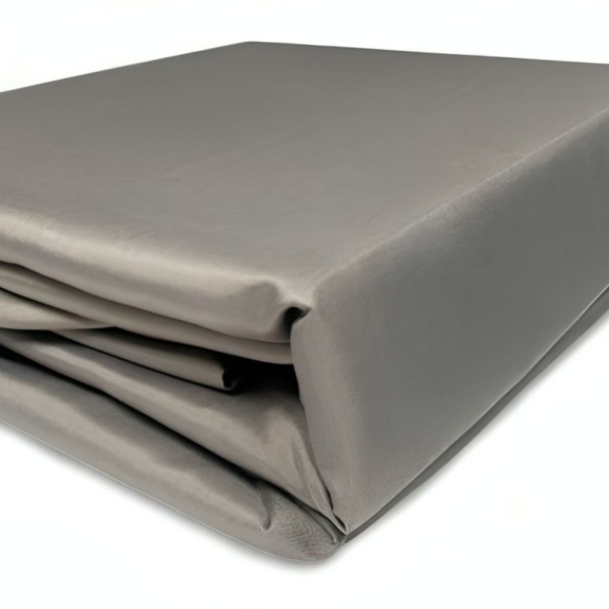 ZAHR - Juego de Sábanas Marina Lisa  Gris Oscuro