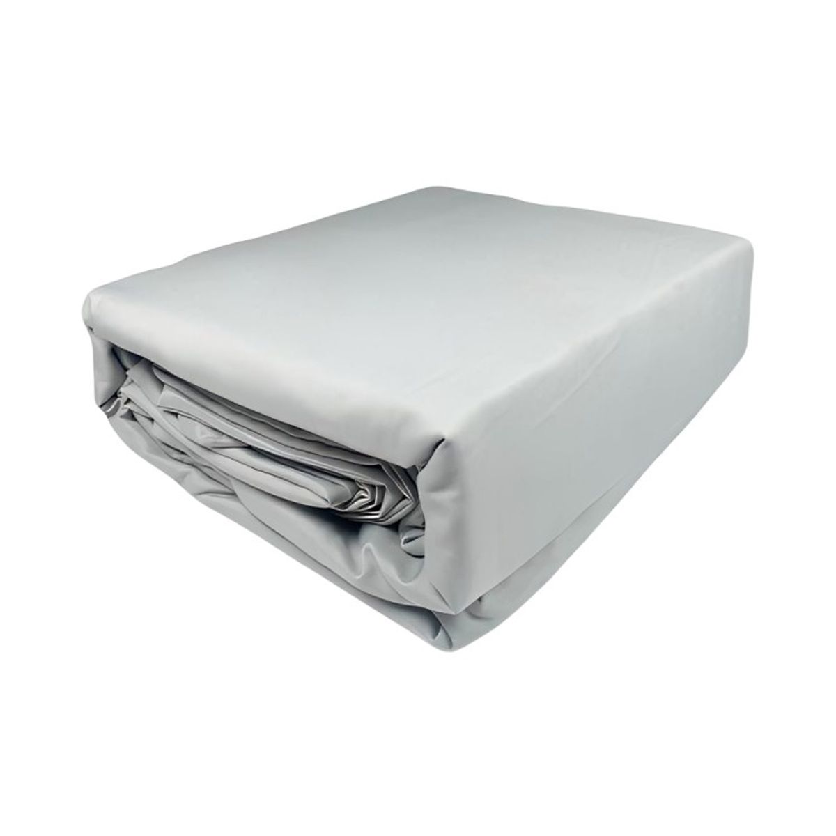 ZAHR - Juego de Sábanas Marina Lisa  Gris Claro