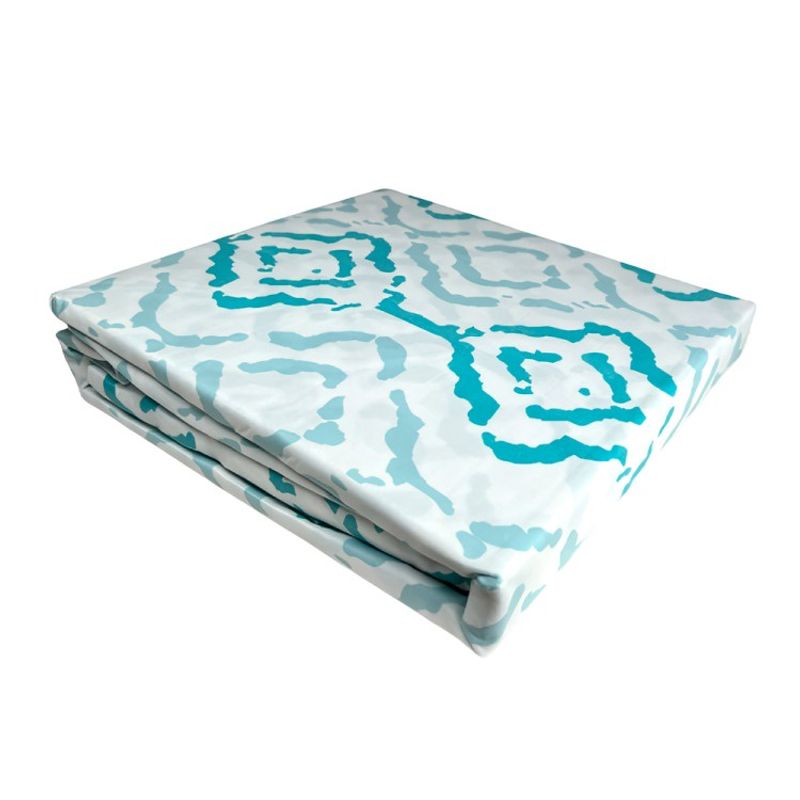 DORAL - Sábanas Micro Piel Durazno  Siluetas Verde Petróleo Dormitorio