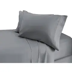 DORAL - Sábanas Microfibra Broderie Santorini Gris