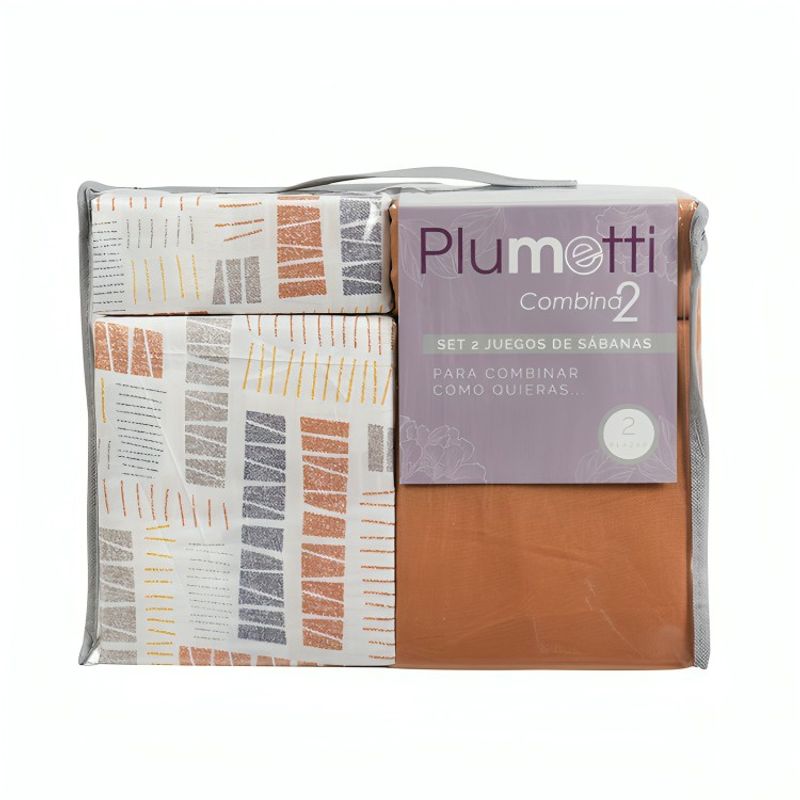 MASHINI - Set 2 Sábanas Plumetti  Argel
