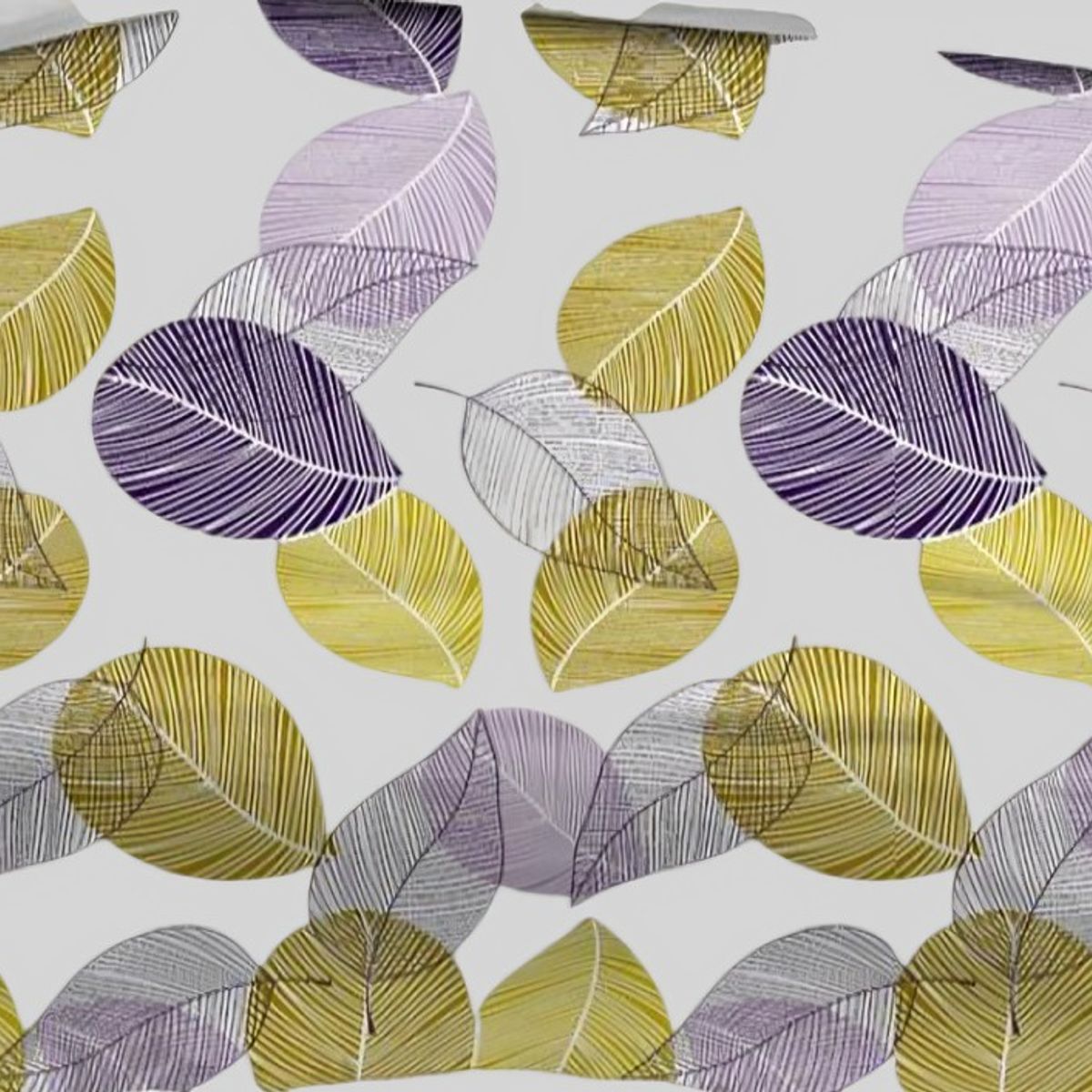 DORAL - Plumón Sherpa + Sábana Microfibra  Blanco Hojas Azul Amarillo