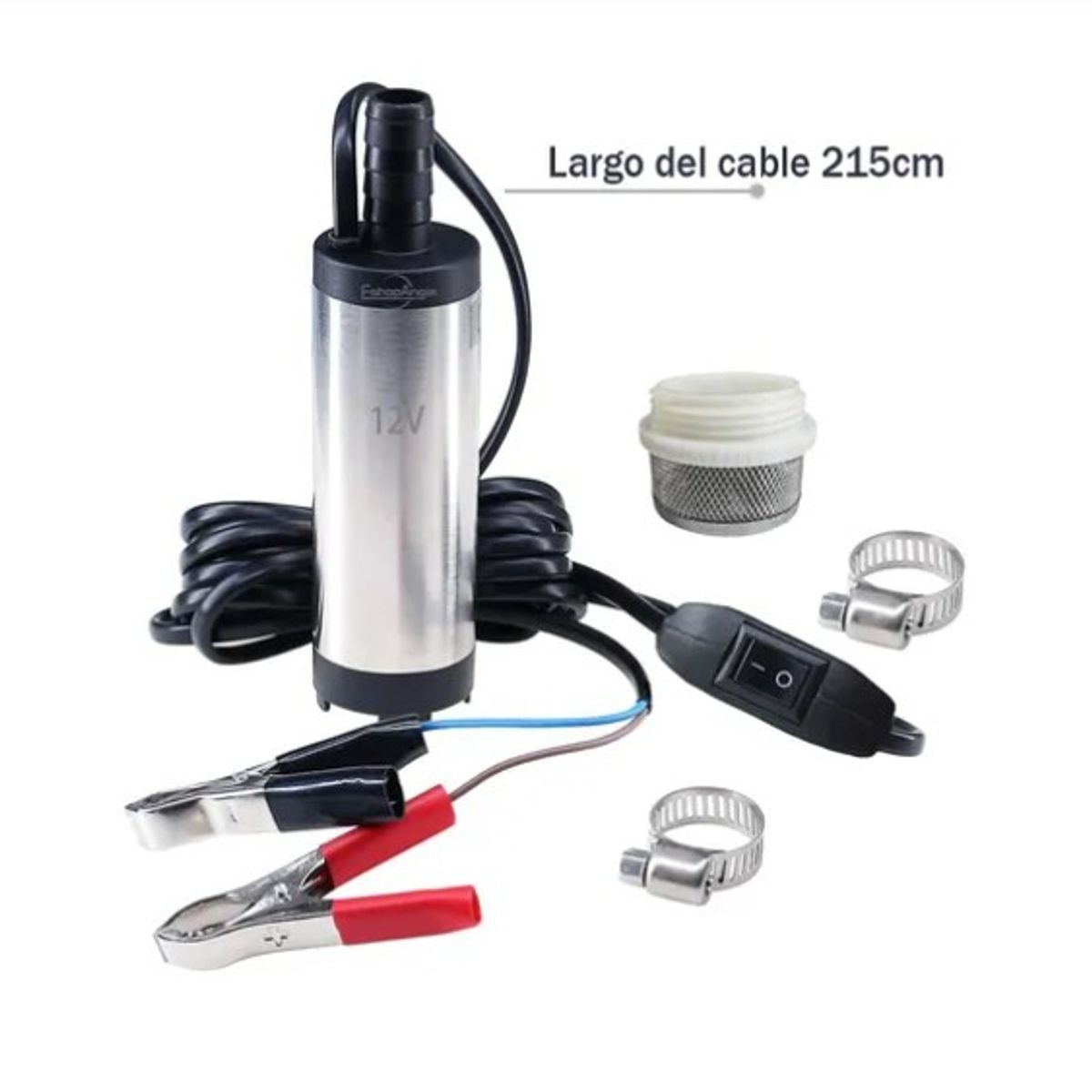 ESHOPANGIE - Kit Bomba Trasvasije Diesel Parafina 12v Manguera Pistola
