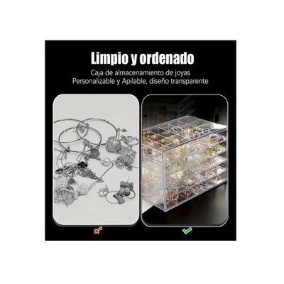 Imagen 2 del producto Organizador Exhibidor De Joyas Accesorios De Uñas Acrílico