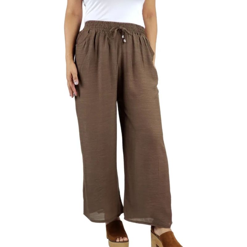 MPROPIA - Pantalón Palazzo Ancho, Tela Liviana Verano. 462
