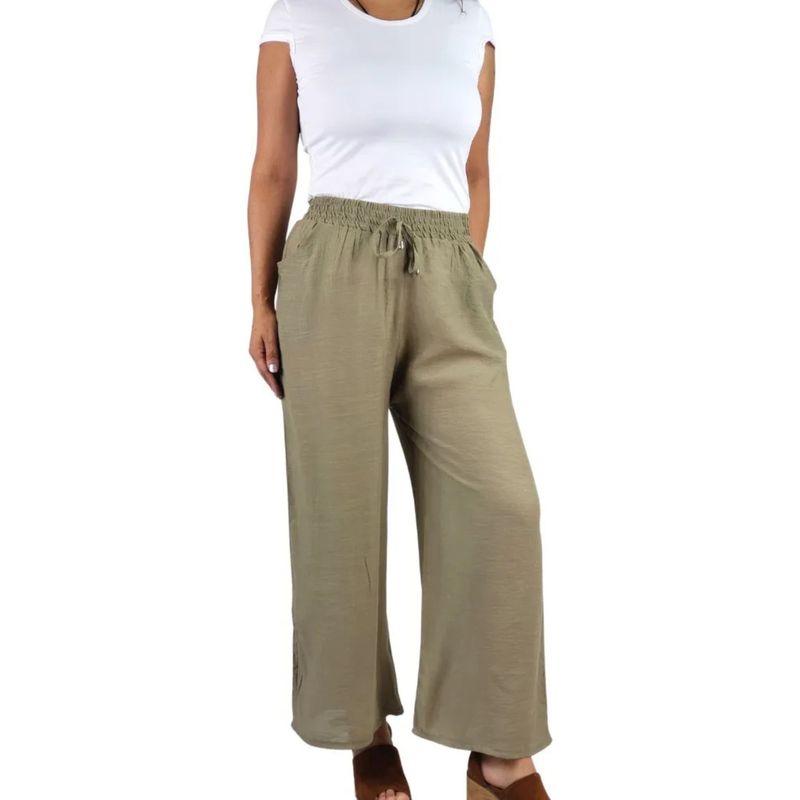 MPROPIA - Pantalón Palazzo Ancho, Tela Liviana Verano. 462