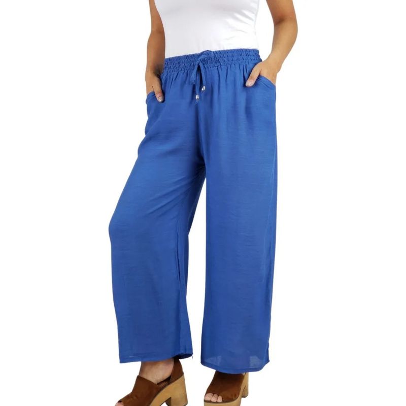 MPROPIA - Pantalón Palazzo Ancho, Tela Liviana Verano. 462