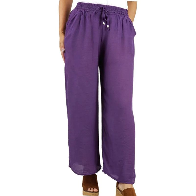 MPROPIA - Pantalón Palazzo Ancho, Tela Liviana Verano. 462