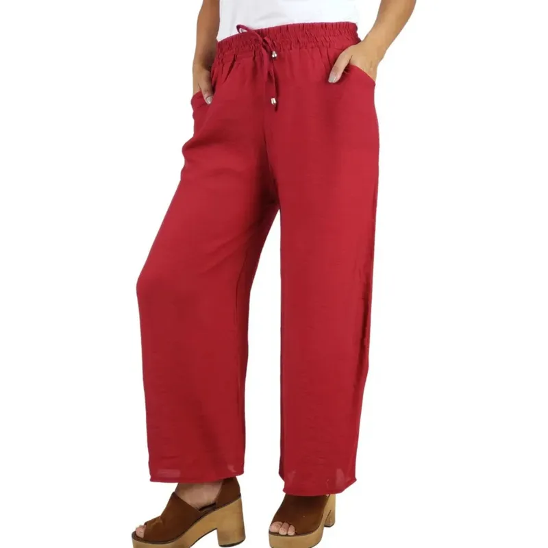 MPROPIA - Pantalón Palazzo Ancho, Tela Liviana Verano. 462