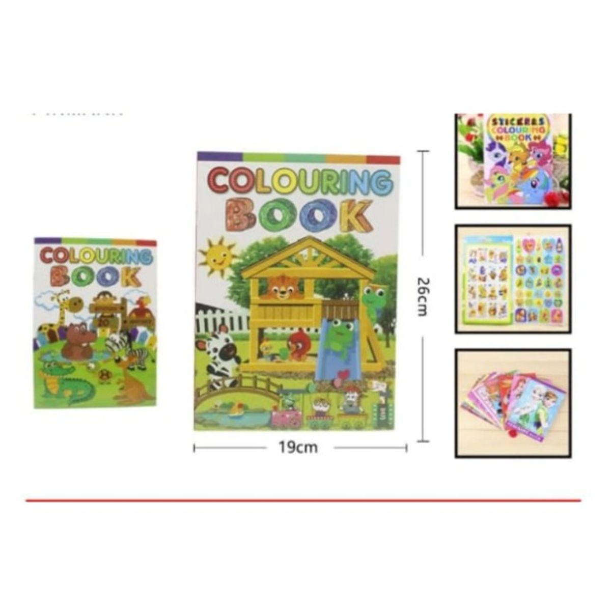 GENERICO - Libro Cuaderno Para Colorear Infantil 26 x 19 Cm