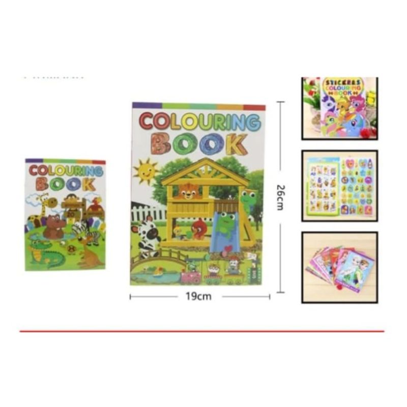 GENERICO - Libro Cuaderno Para Colorear Infantil 26 x 19 Cm