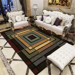 GENERICO - ALFOMBRA ELEGANTE VERDE ESPIRAL 160X200 PARA LIVING WYM