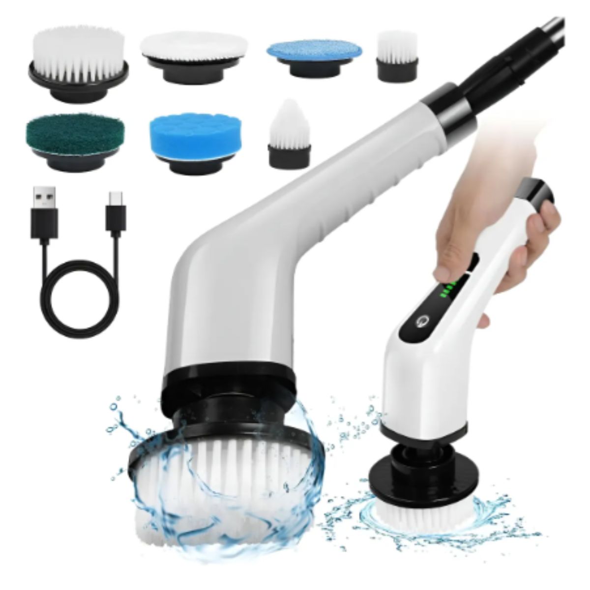 GENERICO - Cepillo Limpiador Multiusos Eléctrico Retráctil Inalámbrico