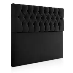 GENERICO - Respaldo De Cama King Color Negro