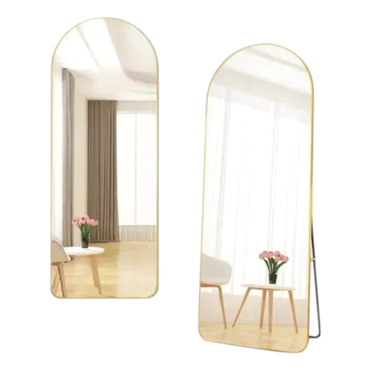 GENERICO - Espejo Pedestal Y Muro 1,60 X 48 Cm Espejo Cuerpo Entero