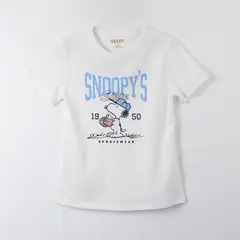 SNOOPY - Polera Manga Corta Mujer 1950 Blanco