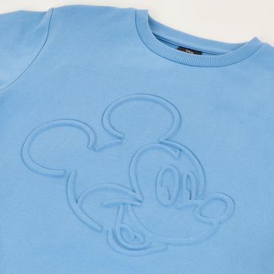 Imagen 2 del producto Poleron Cerrado Niño Mickey Relieve Emboss Azul