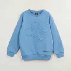 DISNEY - Poleron Cerrado Niño Mickey Relieve Emboss Azul