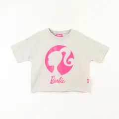 BARBIE - Polera Manga Corta Niña Pony Tale Gris