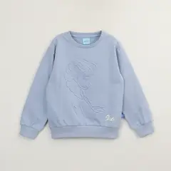 DISNEY - Poleron Cerrado Niña Frozen Elsa Relieve Morado