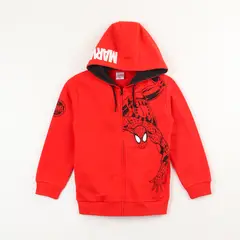 MARVEL - Poleron Abierto Niño Spiderman Shoulder Rojo
