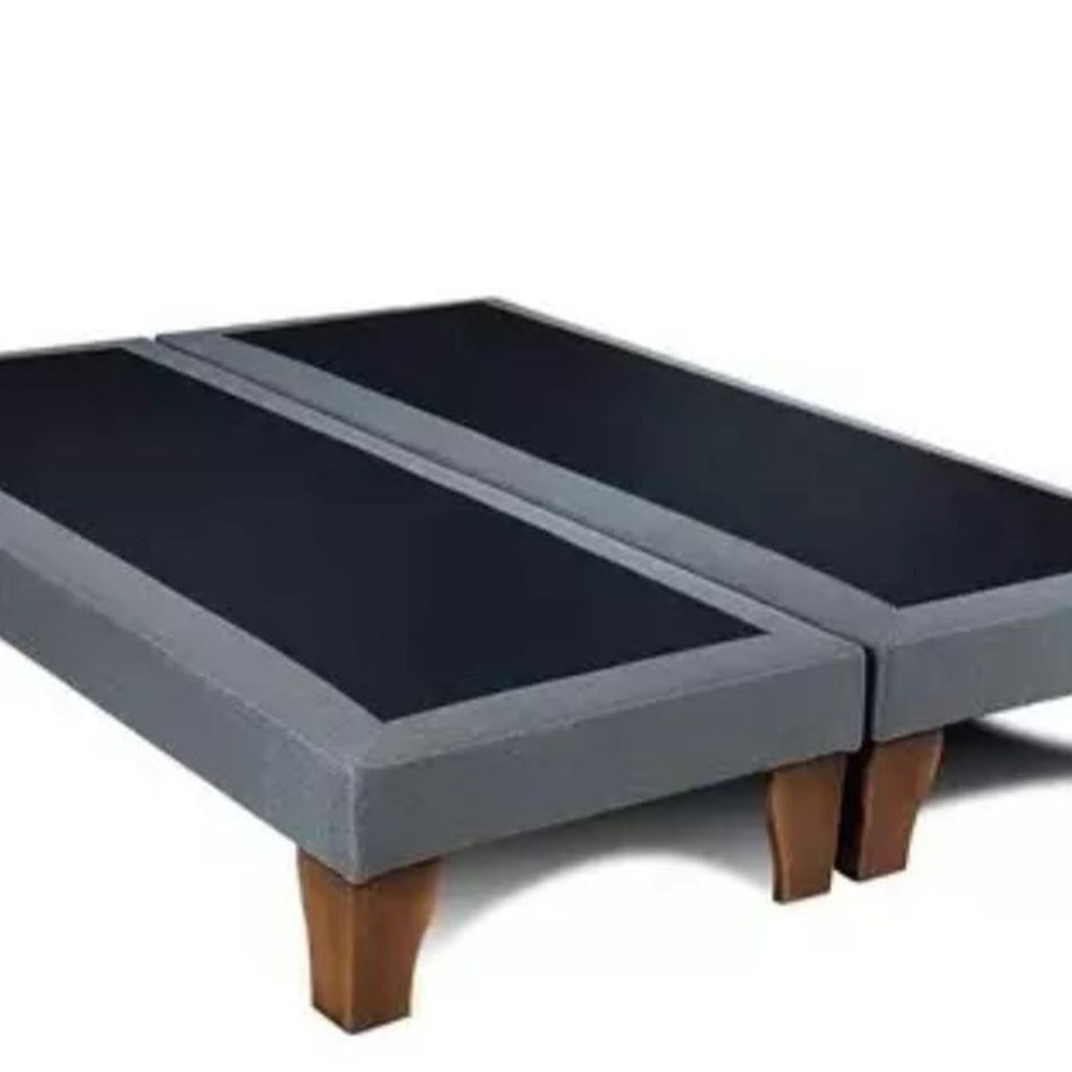 GENERICO - Bases De Cama King Gris Lino 200x180cm