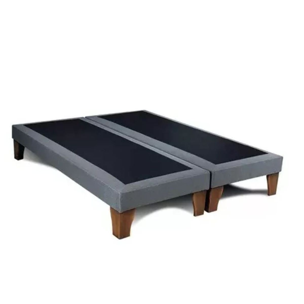 GENERICO - Bases De Cama King Gris Lino 200x180cm