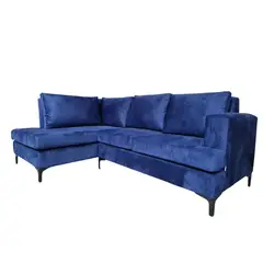 GENERICO - L Belen Derecho 140X210, Felpa Azul Marino.