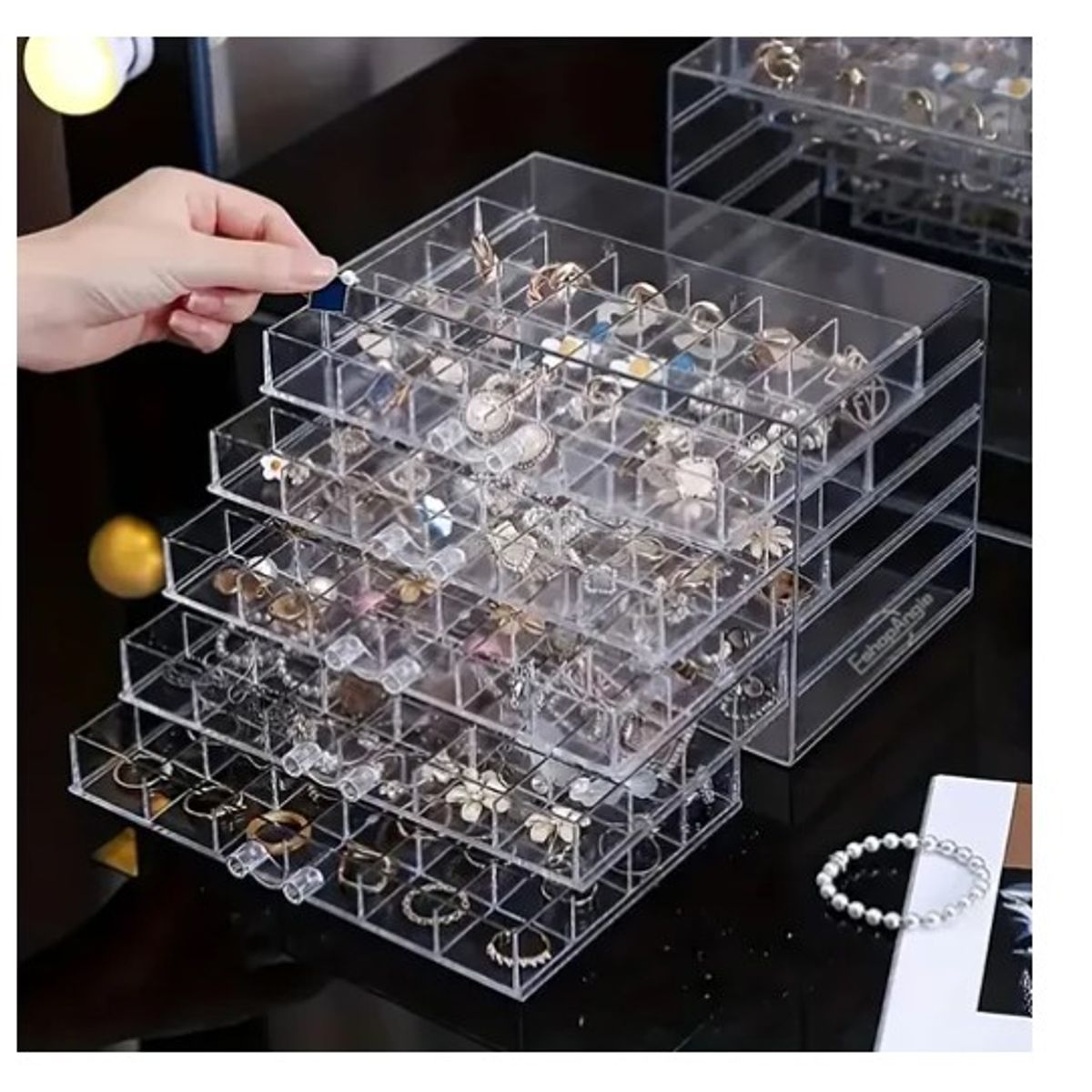 OFERTABKN - Organizador Exhibidor De Joyas Accesorios De Uñas Acrílico