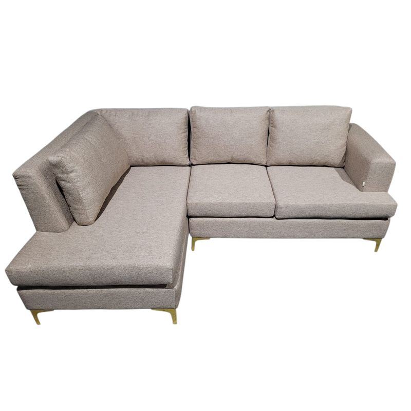GENERICO - L Belen Derecho 140X210,  Lino Beige