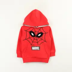 MARVEL - Poleron Cerrado Con Gorro Niño Spiderman Eyes Rojo