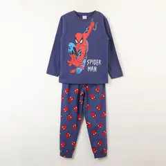 MARVEL - Conjunto Pijama Niño Spiderman Accion Azul