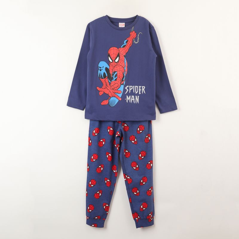 MARVEL - Conjunto Pijama Niño Spiderman Accion Azul Marvel