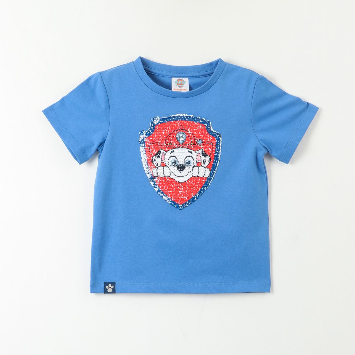 PAW PATROL - Polera Manga Corta Niño Chase Y Marshall Beige Paw Patrol