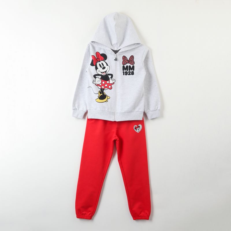DISNEY - Conjunto Buzo Niña Minnie 1928 Gris Disney