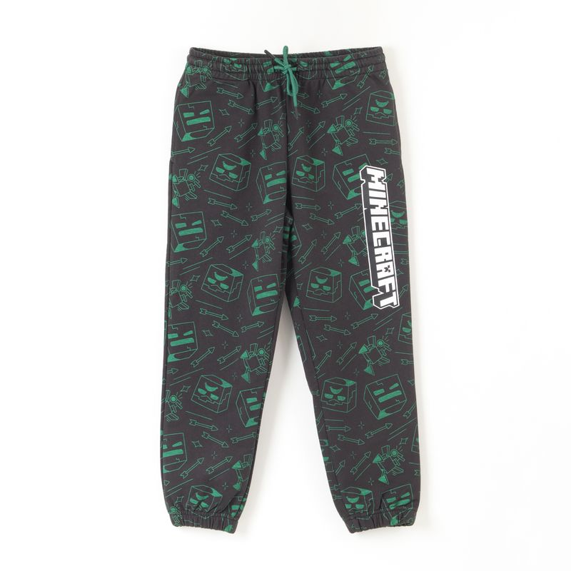MINECRAFT - Pantalon De Buzo Niño Full Of Heads Negro Minecraft