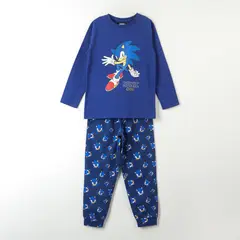 SONIC - Conjunto Pijama Niño Sideways Azul