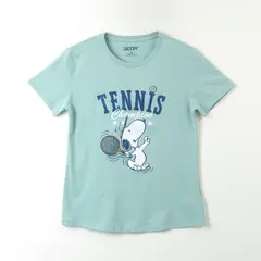 SNOOPY - Polera Manga Corta Mujer Tennis Verde