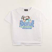 Polera Manga Corta Niño Adventure Blanco