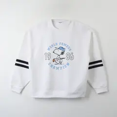 SNOOPY - Poleron Cerrado Mujer 1986 Blanco