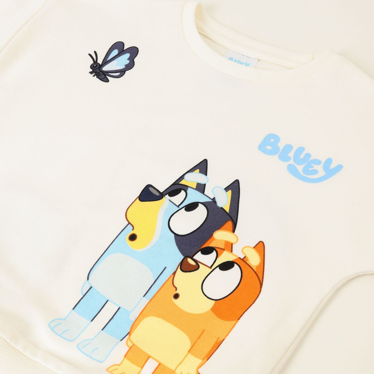 BLUEY - Conjunto Buzo Niña Butterfly Beige Bingo Y Bluey