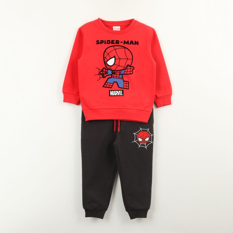 MARVEL - Conjunto Buzo Niño Spiderman Cobweb Rojo Marvel
