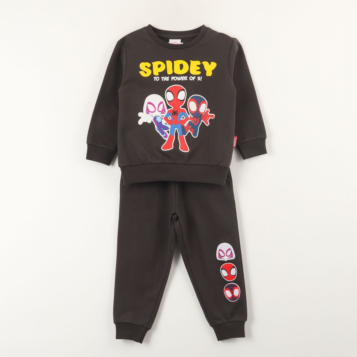 MARVEL - Conjunto Buzo Niño Spidey Power Of 3 Gris Marvel