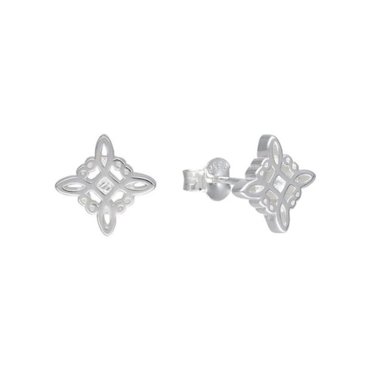 GENERICO - Aros De Plata 925 Nudo de Brujas 10 mm