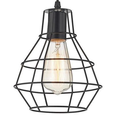 Imagen 2 del producto Pack 2 Lamparas Colgantes Vintage Moderna Negro