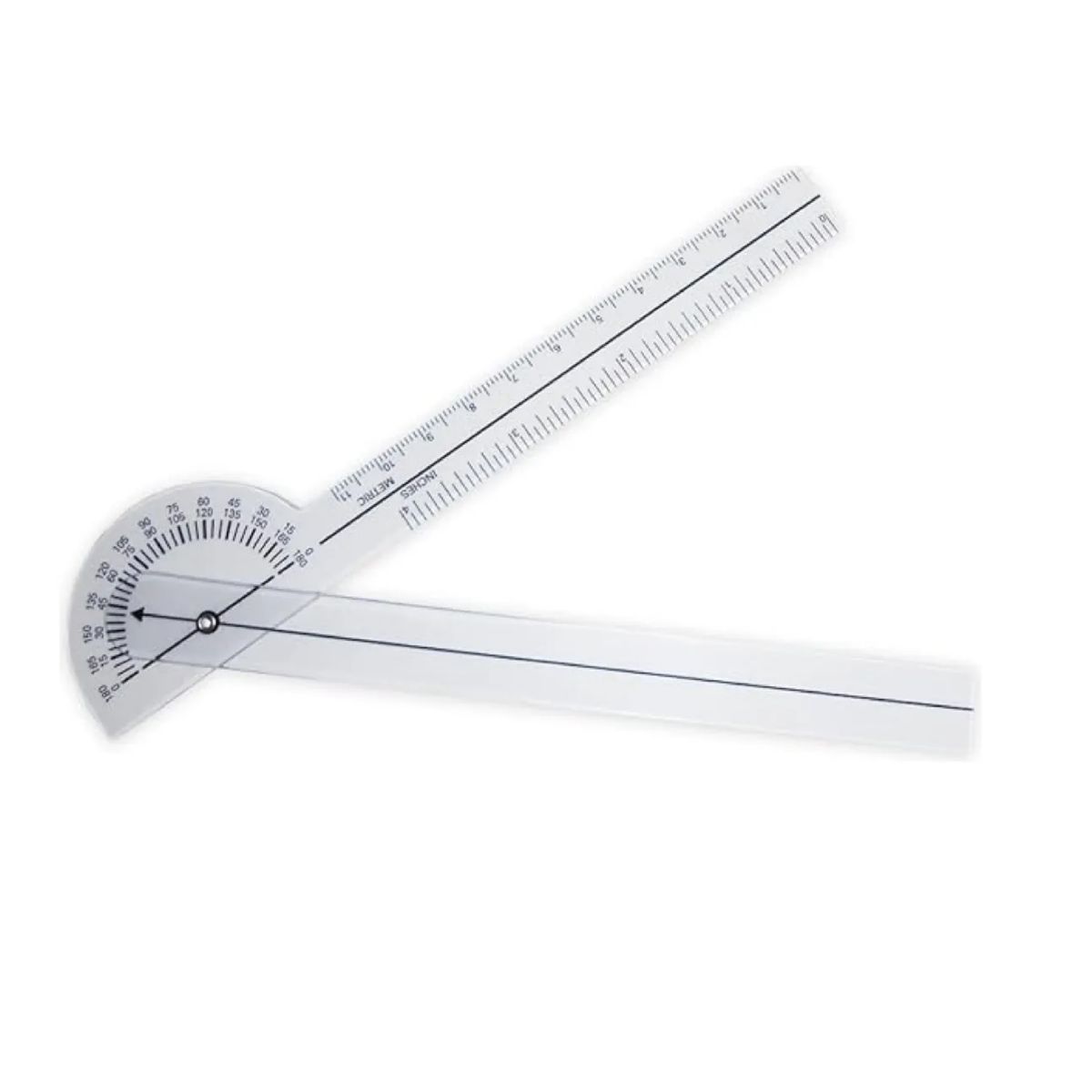 GENERICO - Goniometro Transparente 11cm 0-180° Fisioterapia Kinesiologo